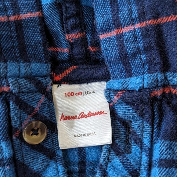 Hanna Andersson Boys Flannel Shirt (4) - Picture 4 of 4